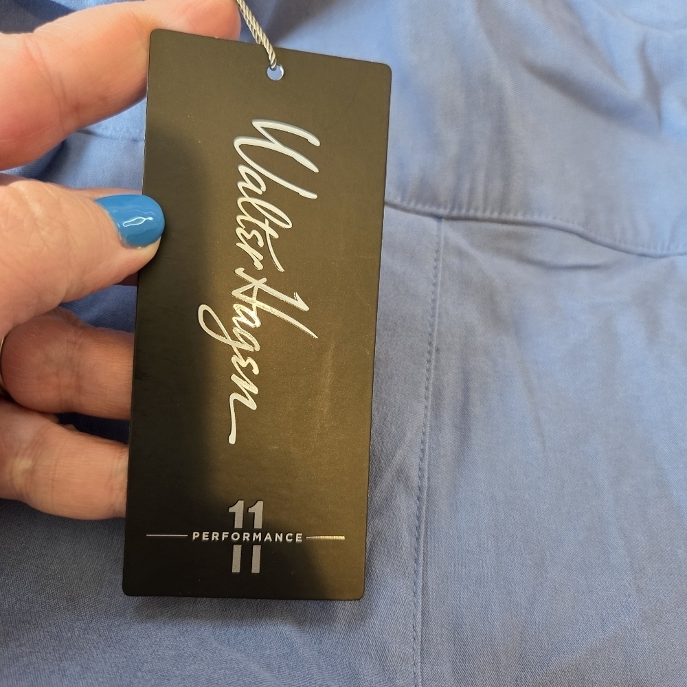 Walter Hagen Women's XL P11 Sculpt Pull-On Pants Mid Blue Golf Tennis Sports New - Picture 7 of 16